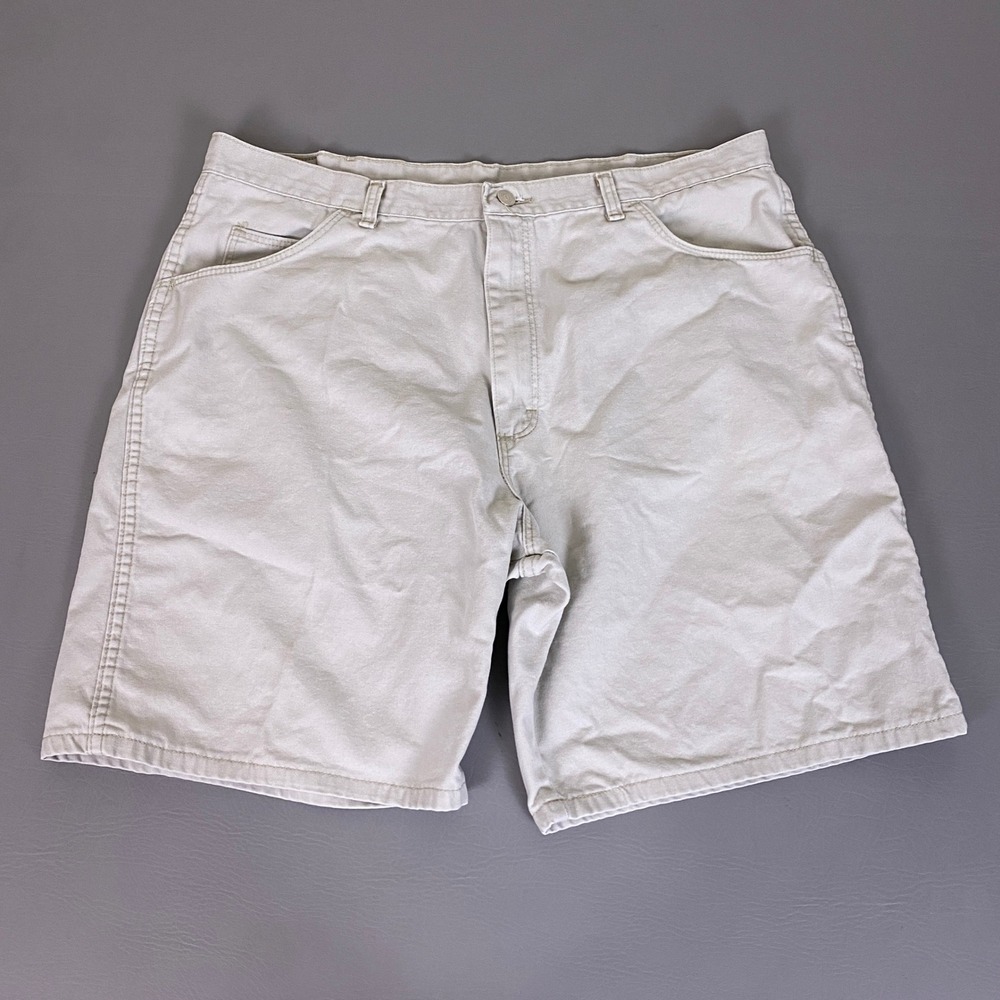 Wrangler‎ Hero Originals Carpenter Shorts Men's 40W Tan Denim Khaki Beige